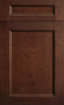 Greenfield door sample in Cherry Chestnut by St Martin