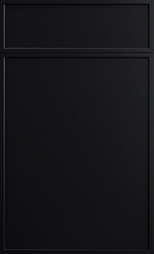Hampton Square door sample in Simply Black by St Martin