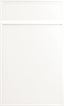 Hampton Square door sample in Simply White by St Martin