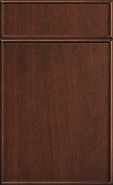Hampton door sample in Cherry Chestnut by St Martin