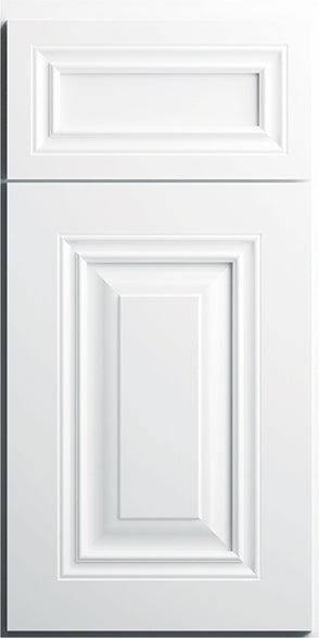 Park Ave door sample in White by CNC Cabinetry