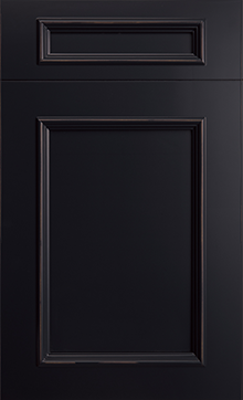Ridgewood door sample in Antique Black by St Martin