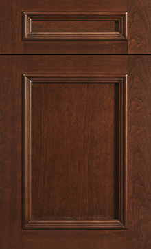Ridgewood door sample in Cherry Chestnut by St Martin