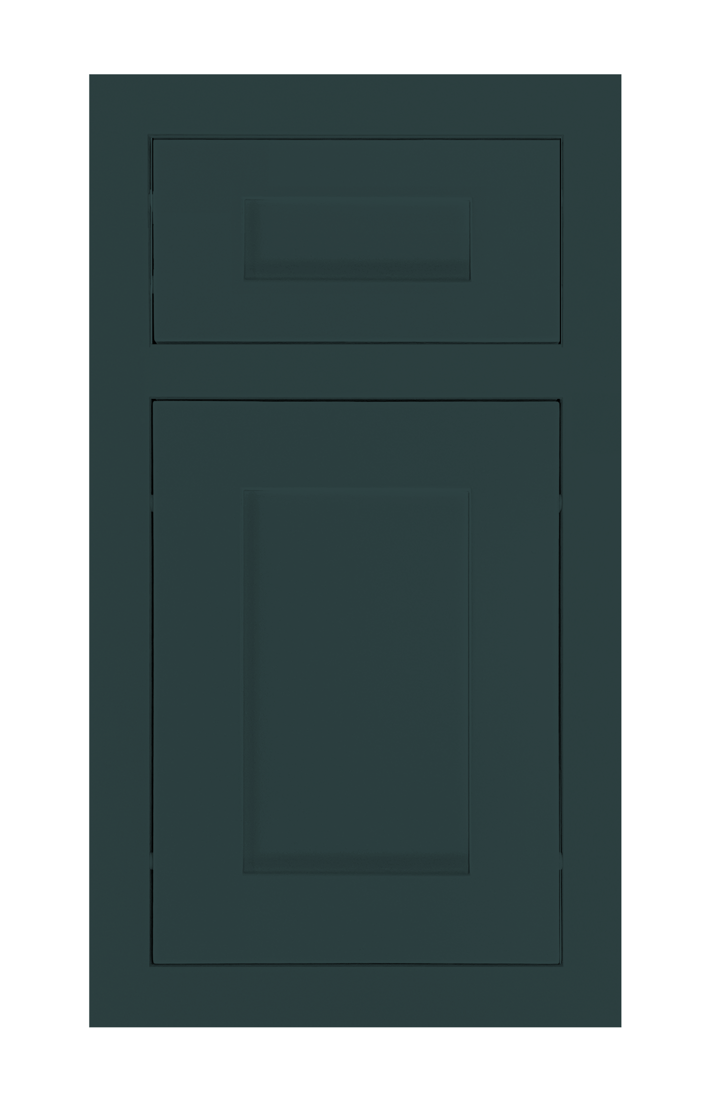 Traditional Frame Shaker door sample in Billard Green by Europly