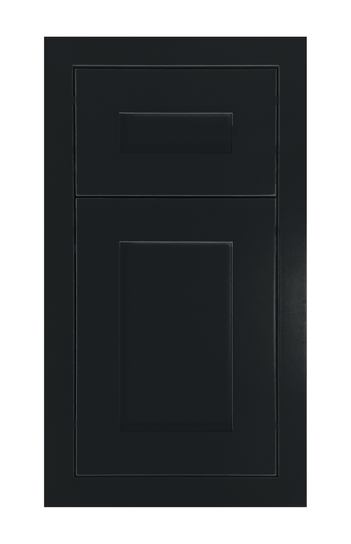 Modern Frame Shaker door sample in Carbon Black by Europly