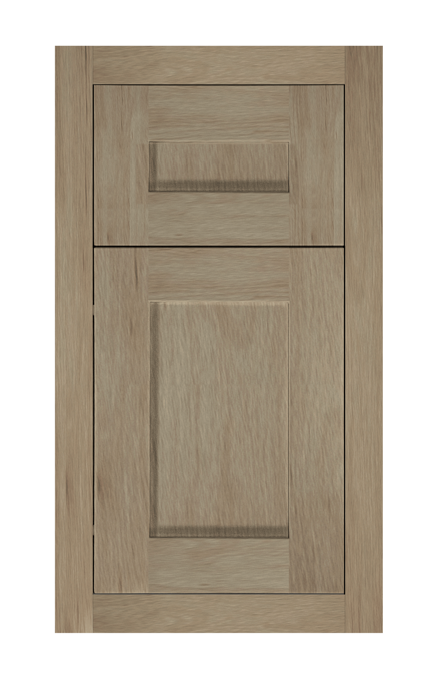 Modern Frame Shaker door sample in Honey Birch by Europly