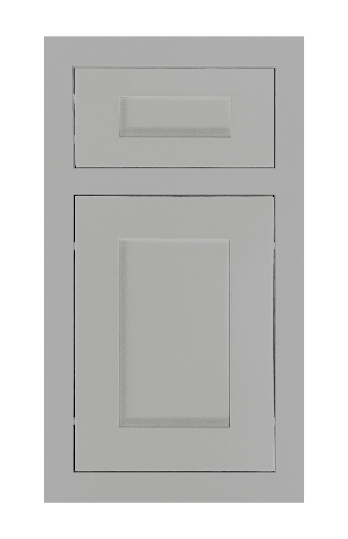 Traditional Frame Shaker door sample in Star Silver by Europly