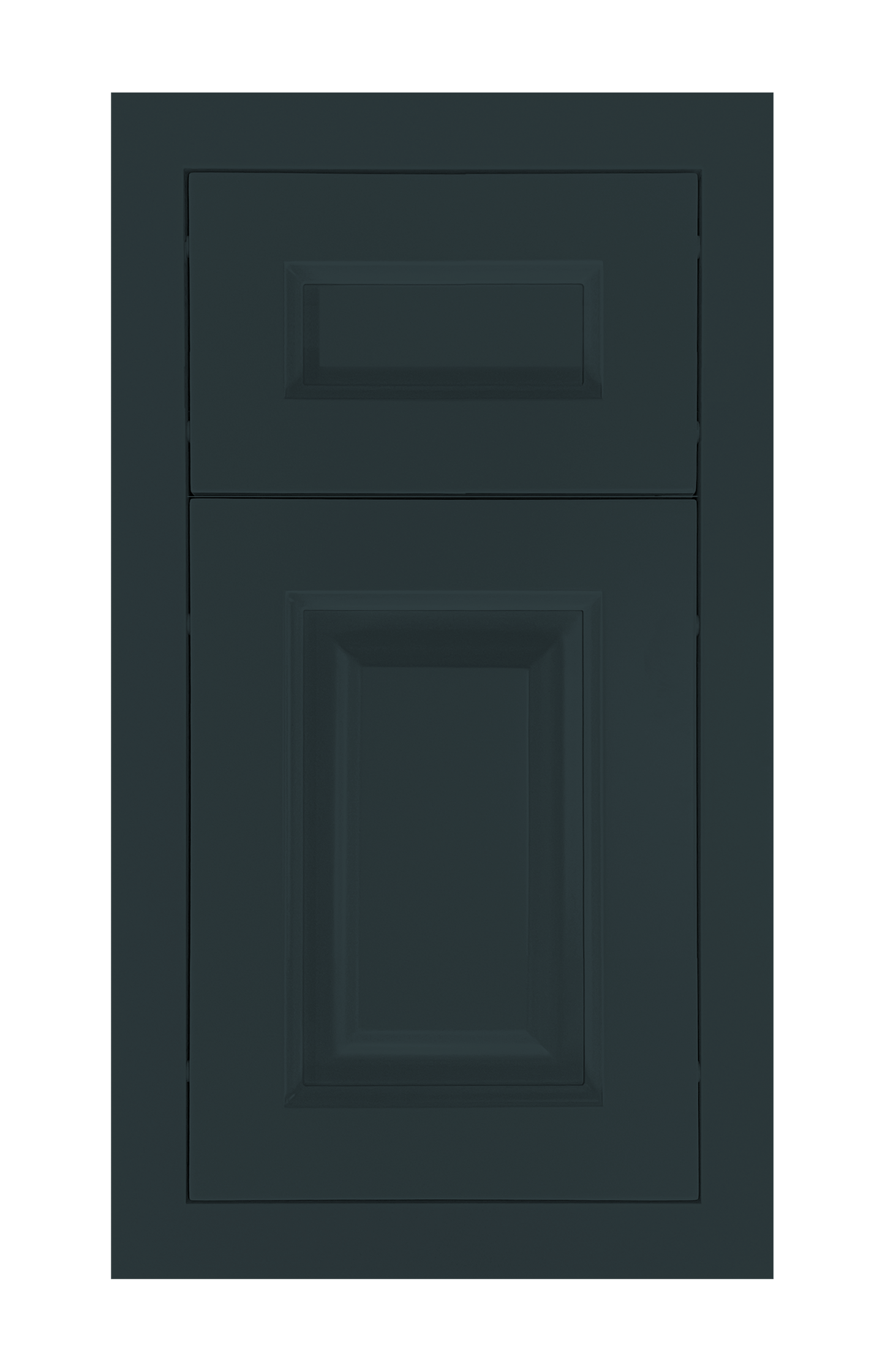 Modern Frame Raised door sample in Dark Night by Europly
