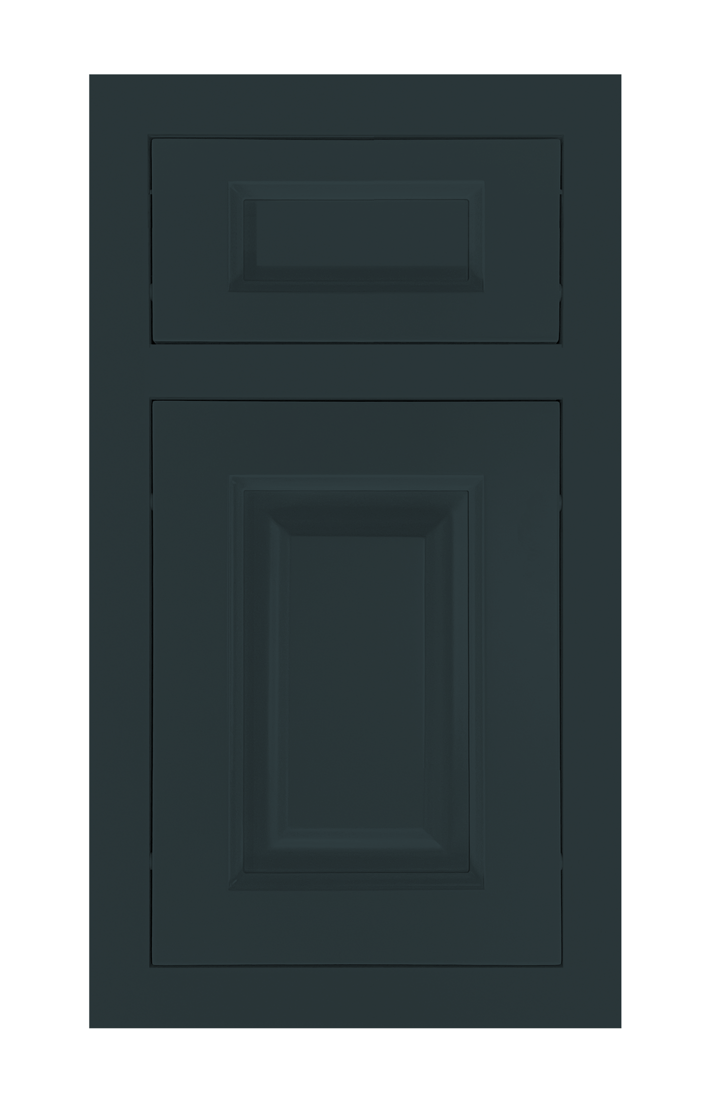 Traditional Frame Raised door sample in Dark Night by Europly
