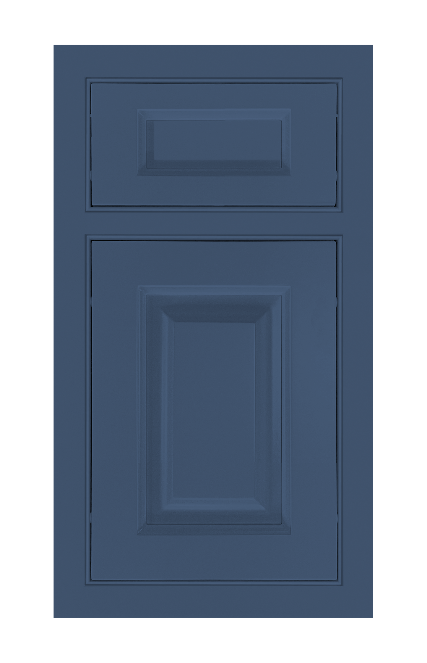 Beaded Frame Raised door sample in Navy Blue by Europly