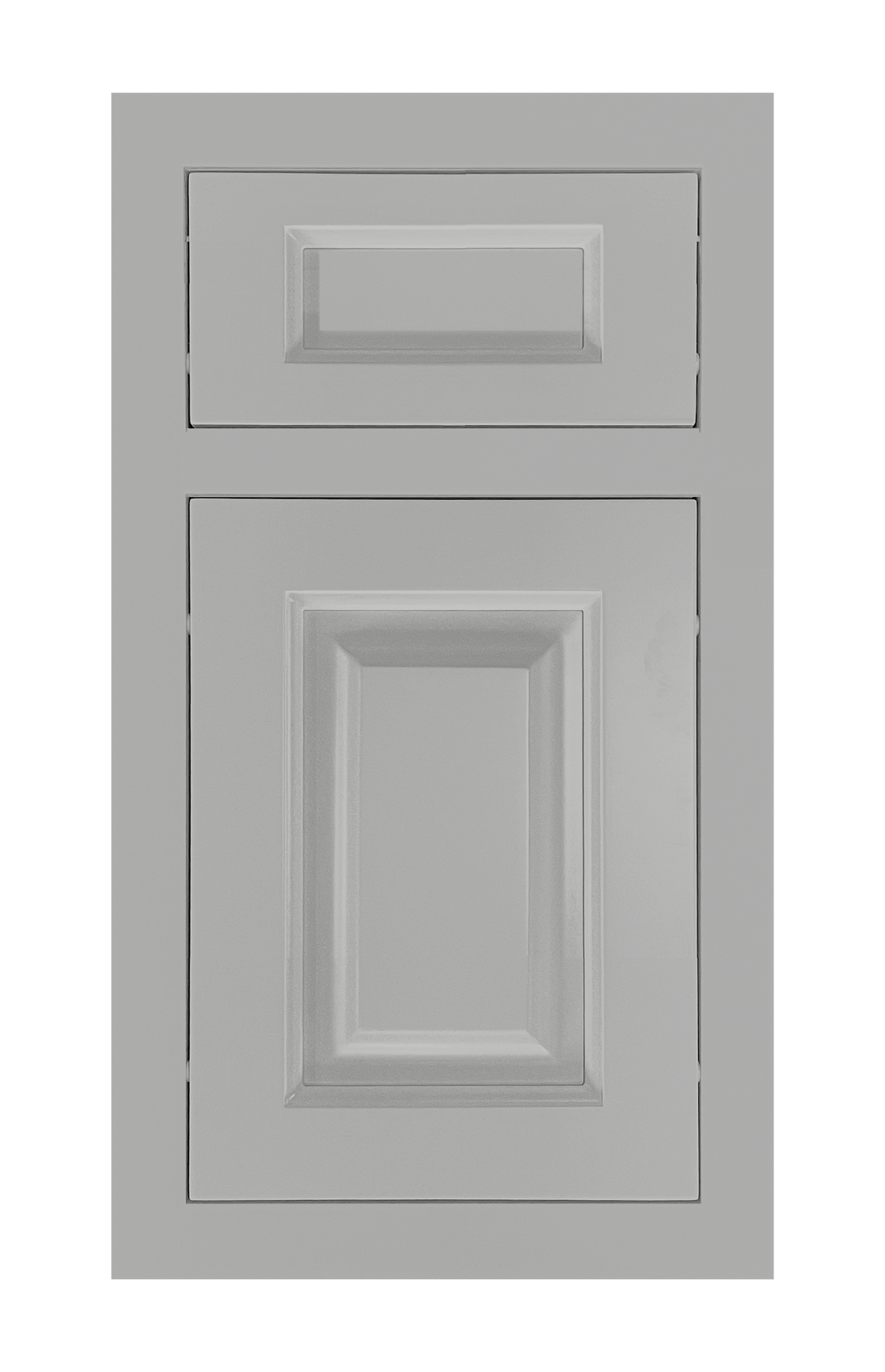 Traditional Frame Raised door sample in Star Silver by Europly