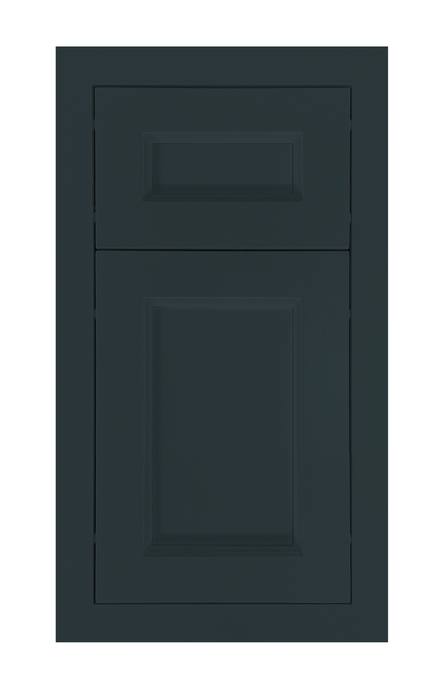 Modern Frame Recessed door sample in Dark Night by Europly