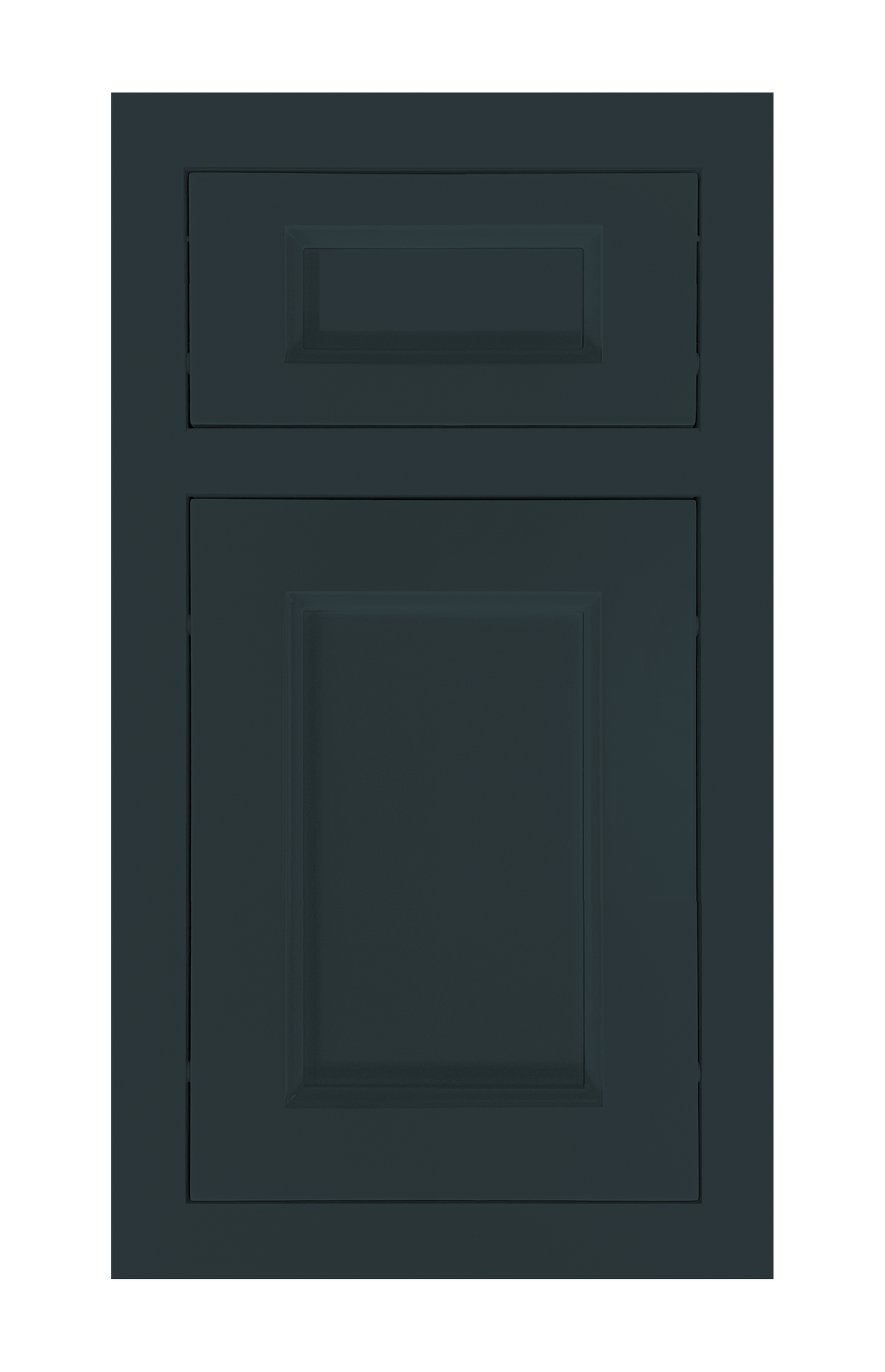 Traditional Frame Recessed door sample in Dark Night by Europly