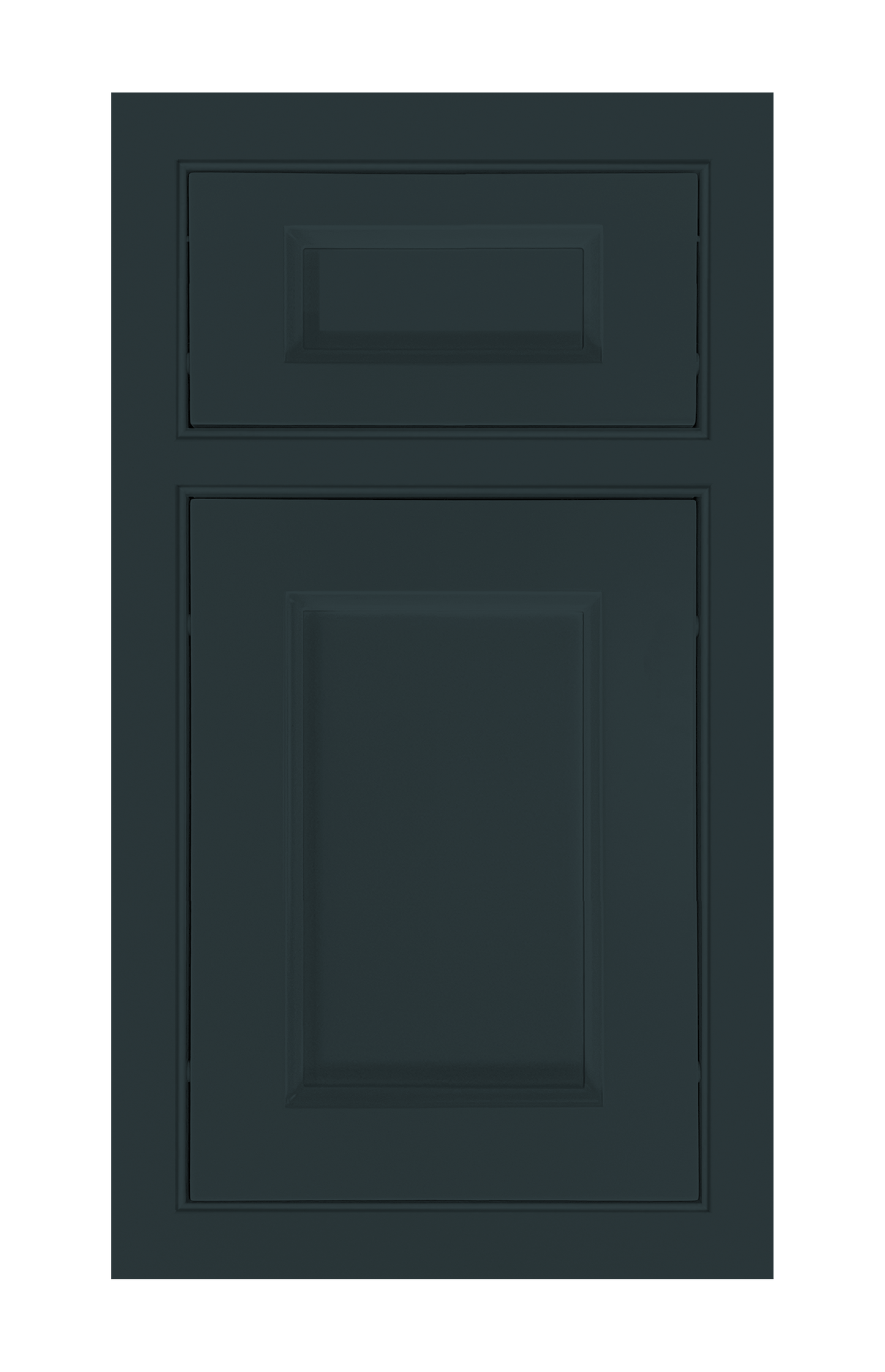 Beaded Frame Recessed door sample in Dark Night by Europly