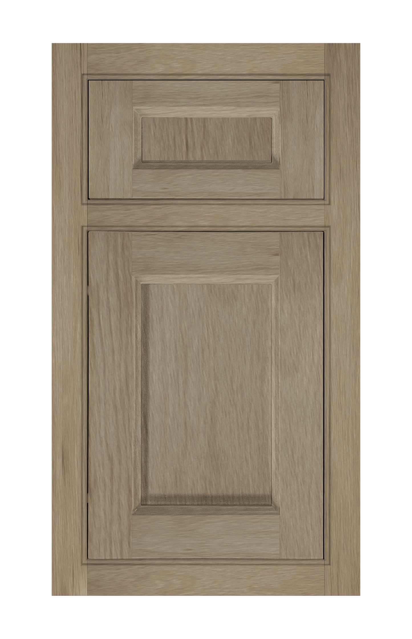 Beaded Frame Recessed door sample in Honey Birch by Europly
