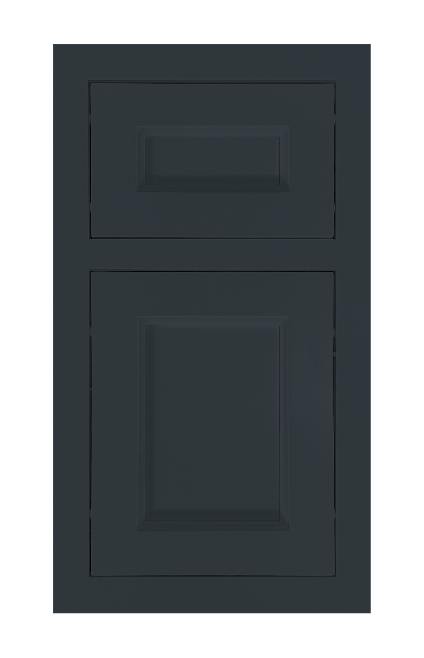 Traditional Frame Recessed door sample in Space Grey by Europly