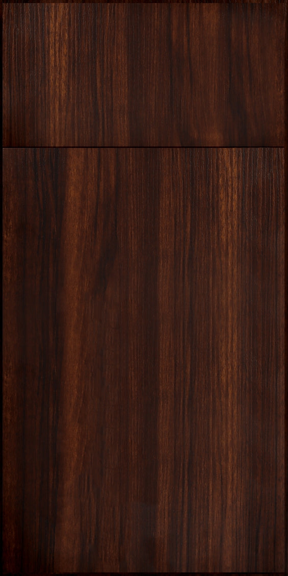 Broadway door sample in Chestnut by CNC Cabinetry