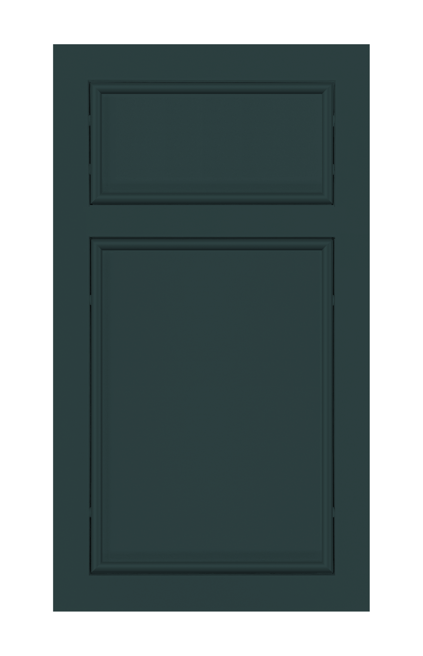 Traditional Frame Oval Edge door sample in Billard Green by Europly