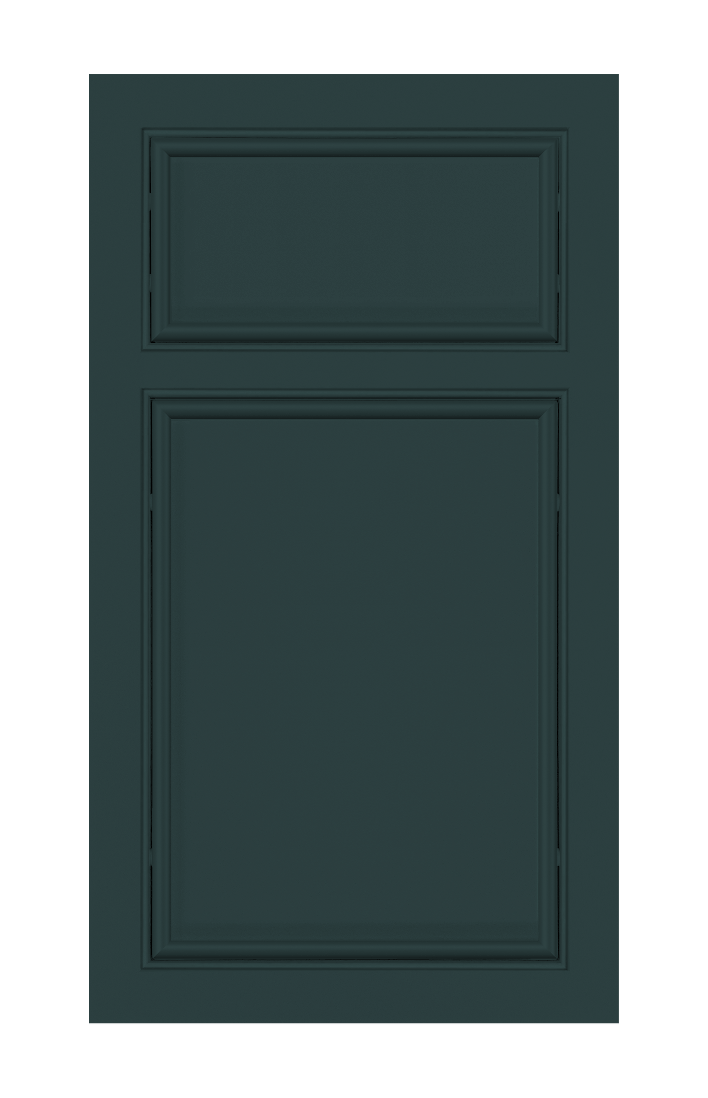 Beaded Frame Oval Edge door sample in Billard Green by Europly