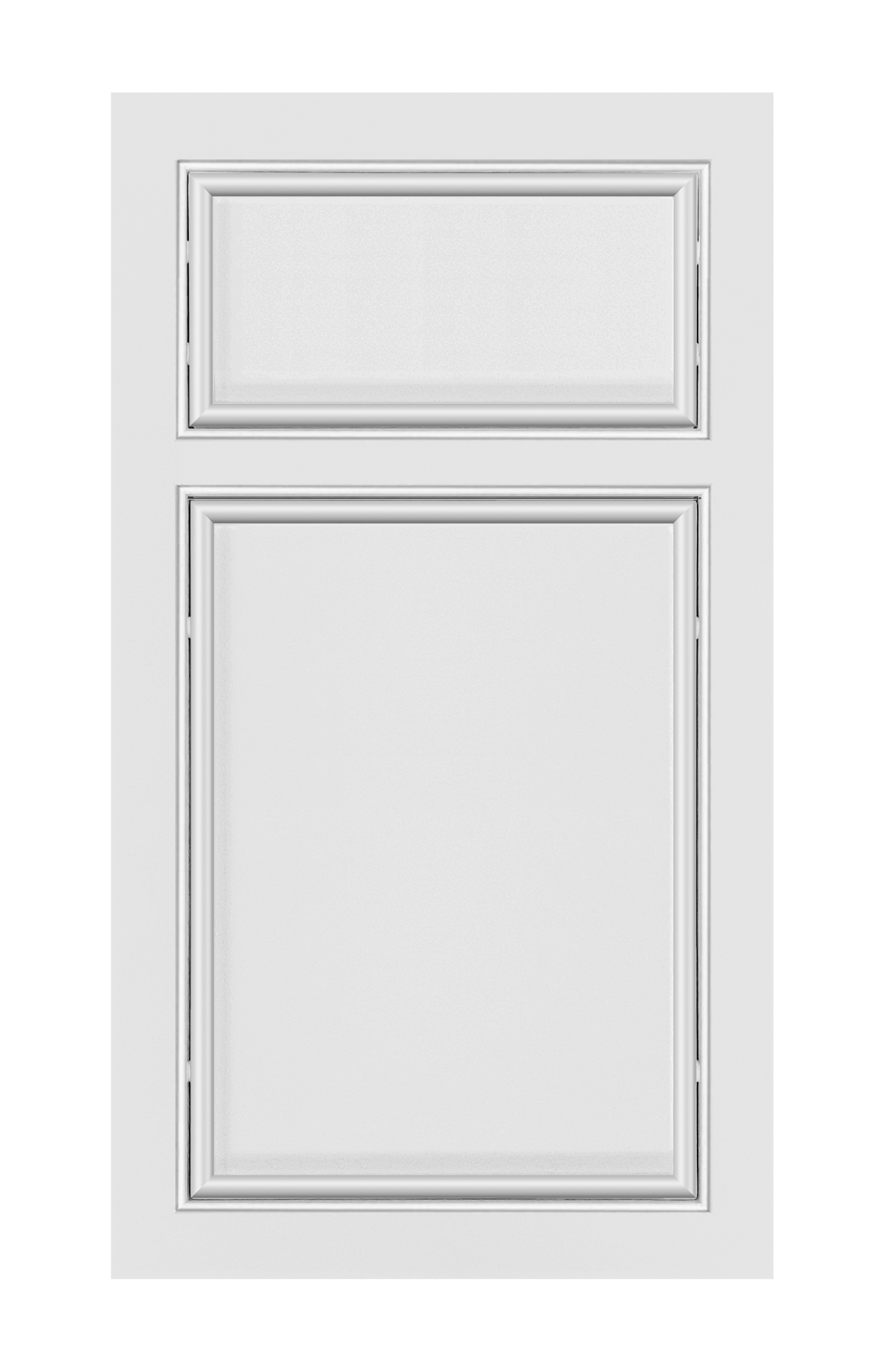 Beaded Frame Oval Edge door sample in Bright White by Europly