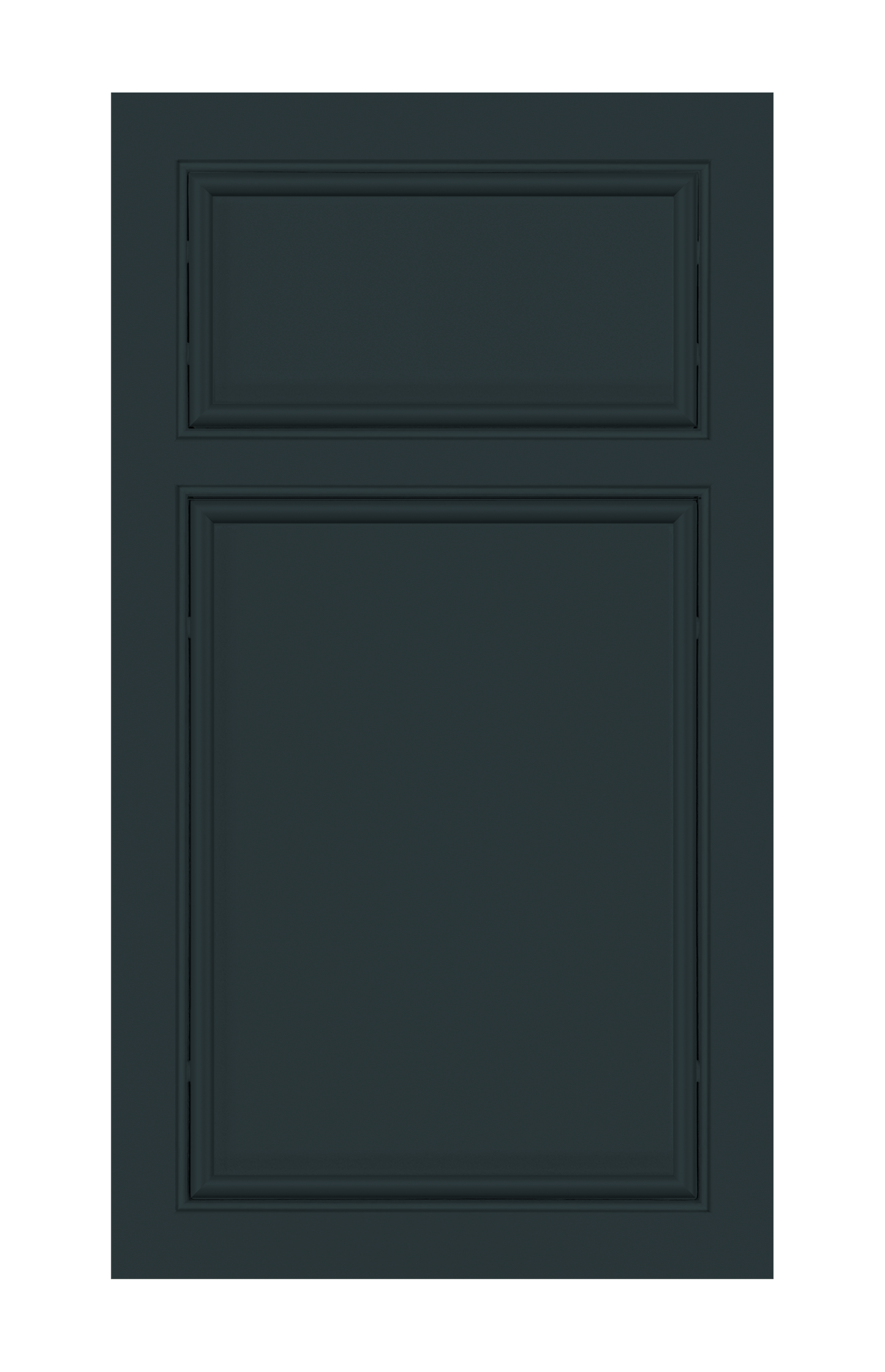 Beaded Frame Oval Edge door sample in Dark Night by Europly