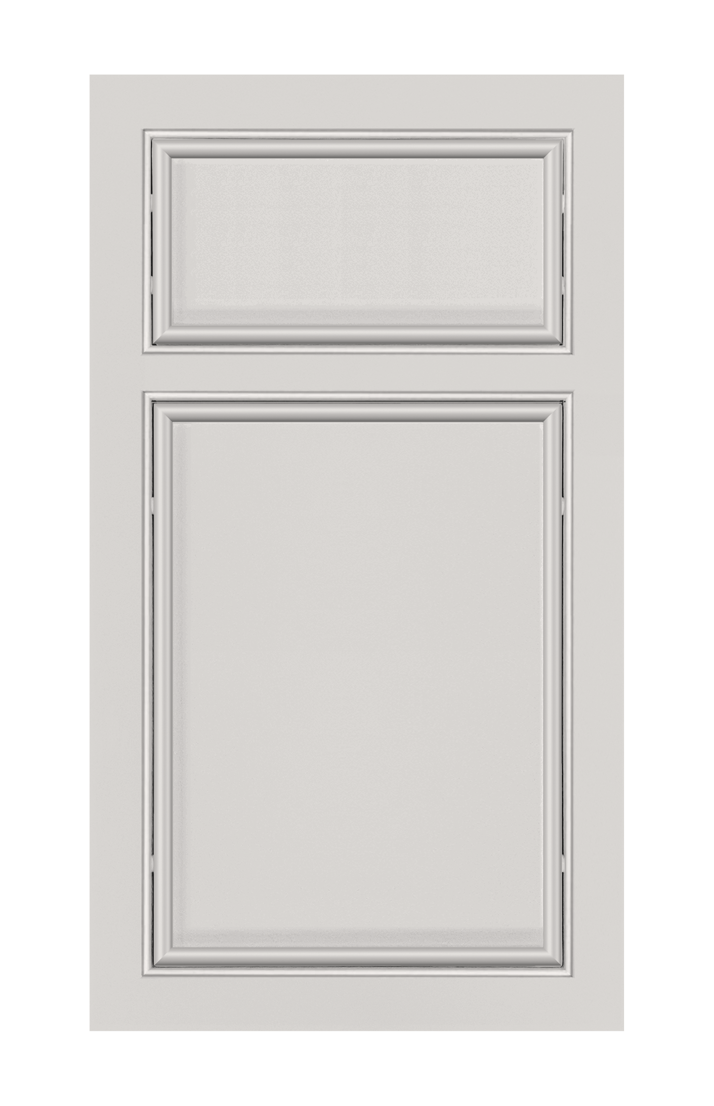 Beaded Frame Oval Edge door sample in Pearl White by Europly