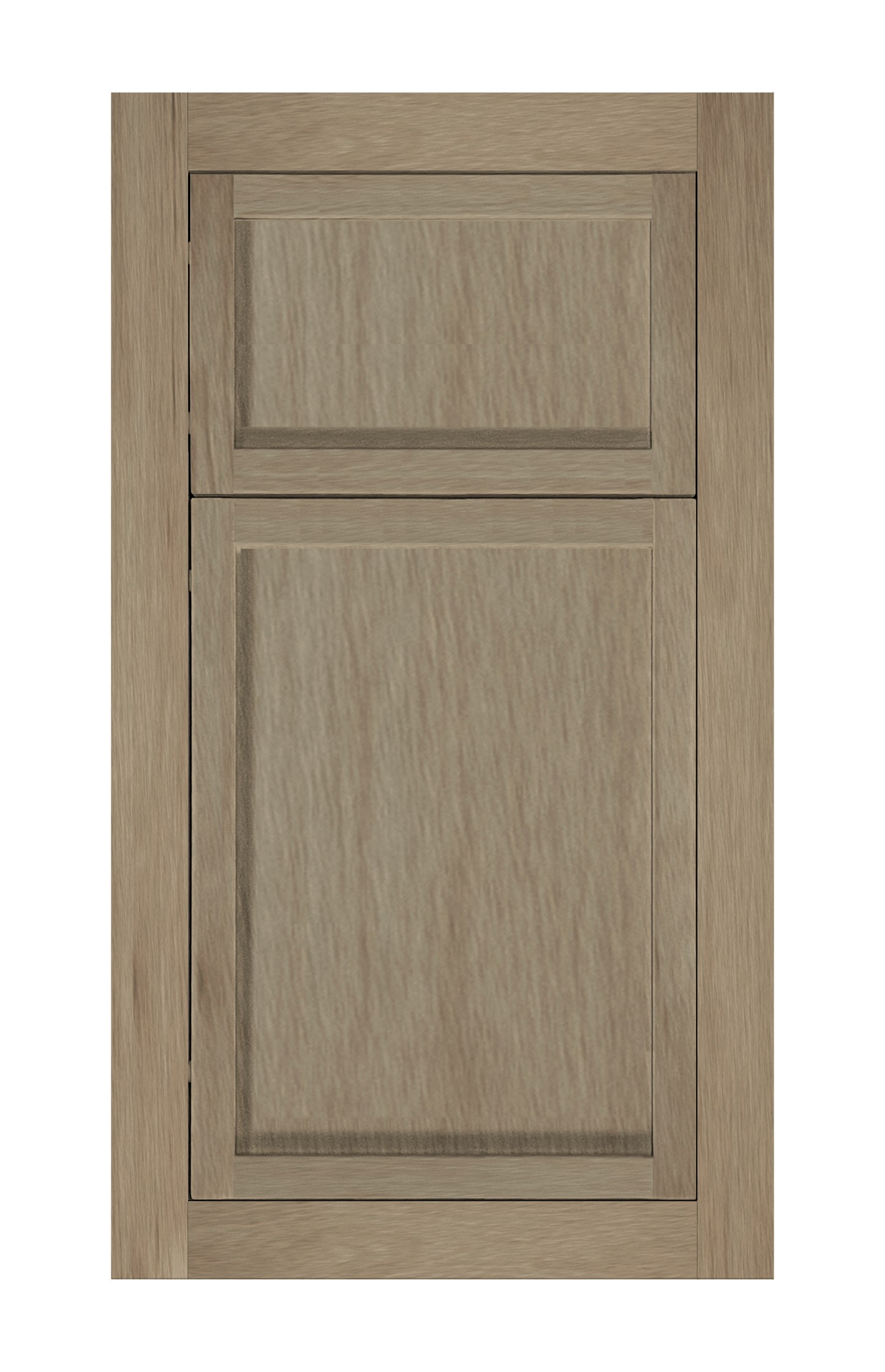 Modern Frame Slim Shaker door sample in Honey Birch by Europly