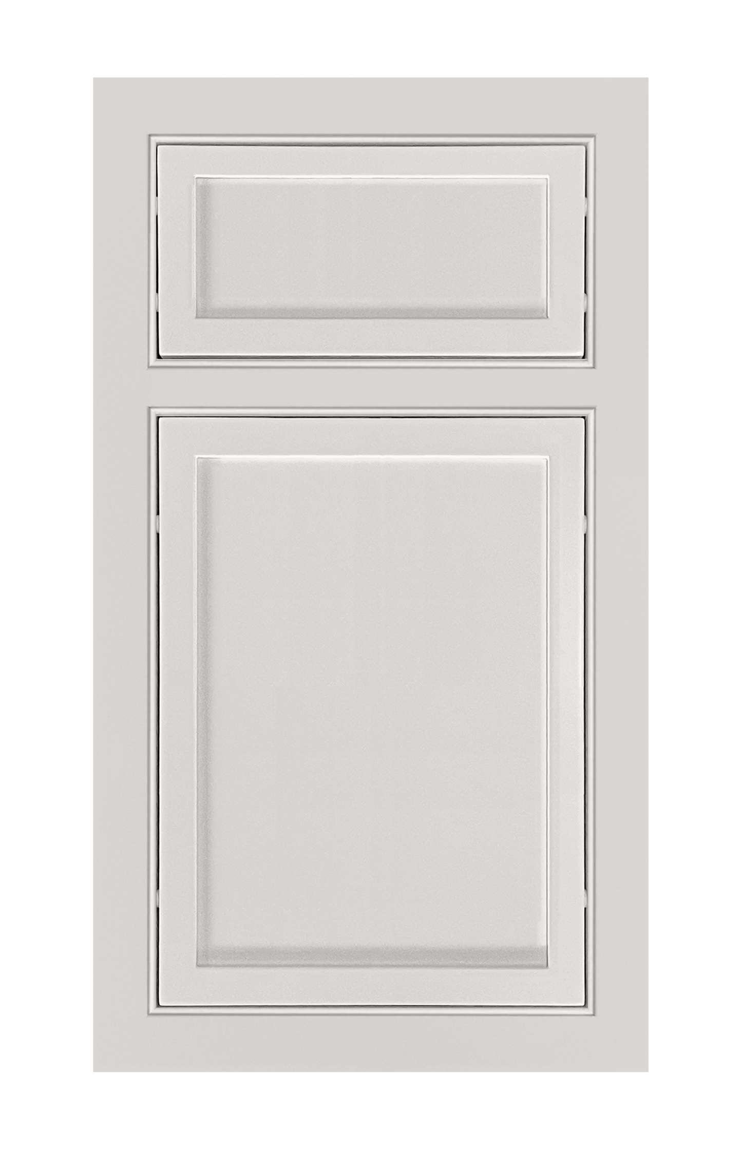 Beaded Frame Slim Shaker door sample in Pearl White by Europly