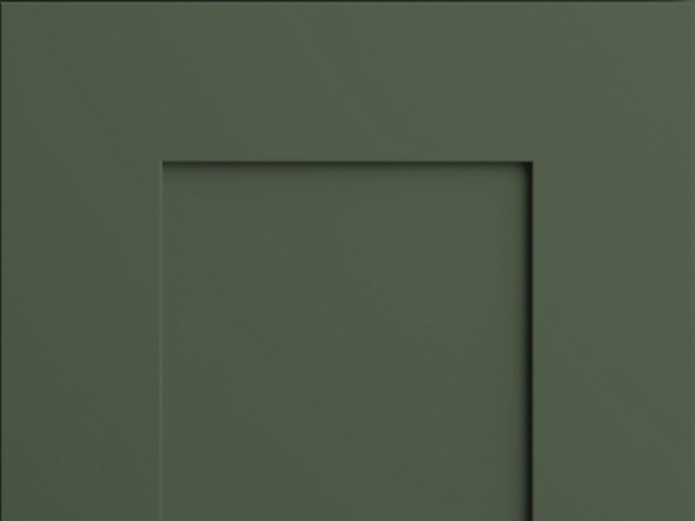 Elegant + door sample in Evergreen by CNC Cabinetry