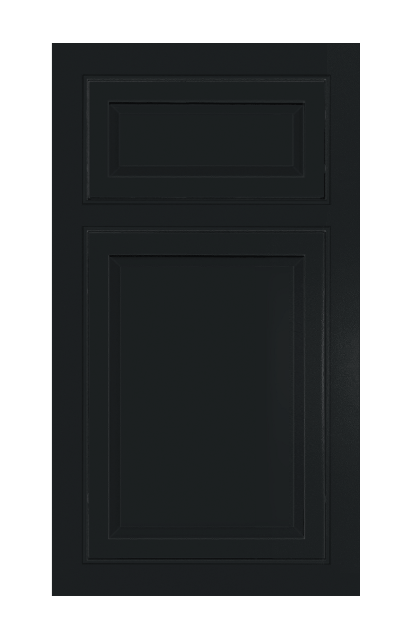 Beaded Frame Slim Raised door sample in Carbon Black by Europly