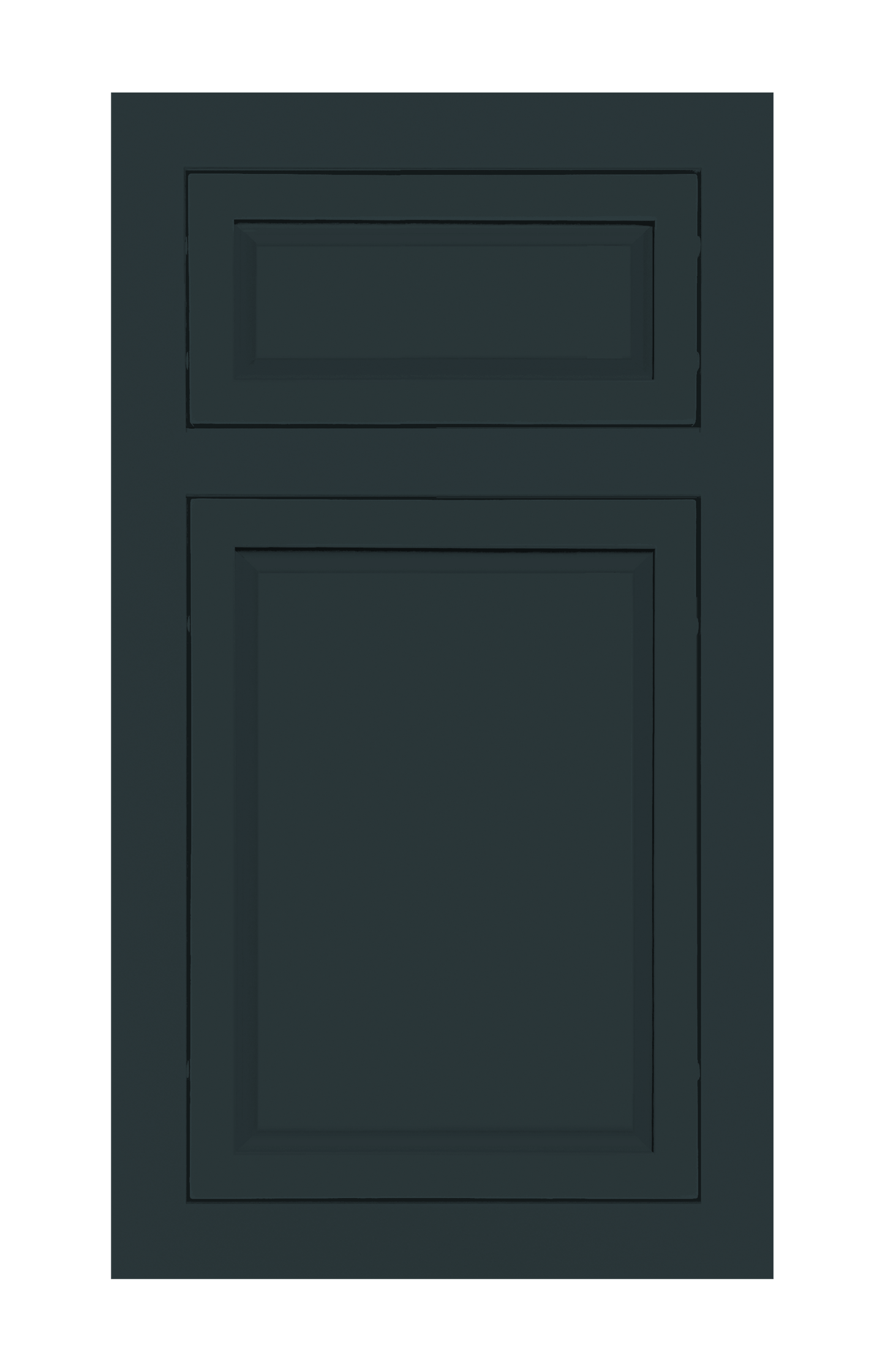 Traditional Frame Slim Raised door sample in Dark Night by Europly