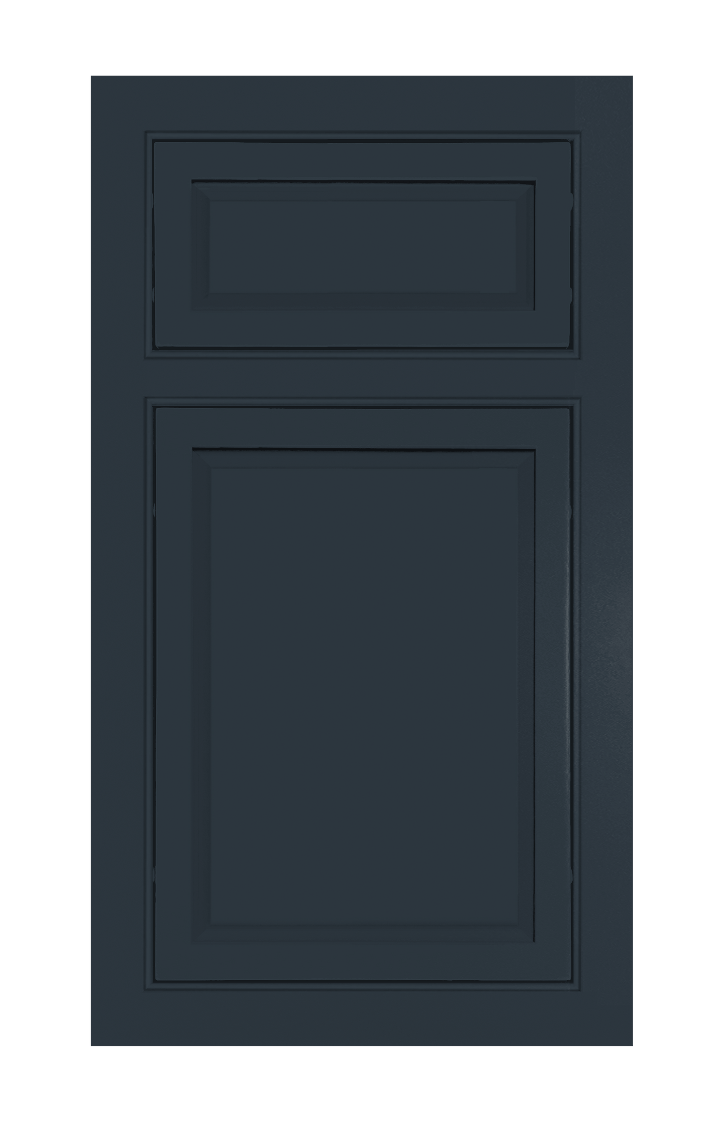 Beaded Frame Slim Raised door sample in Indigo by Europly