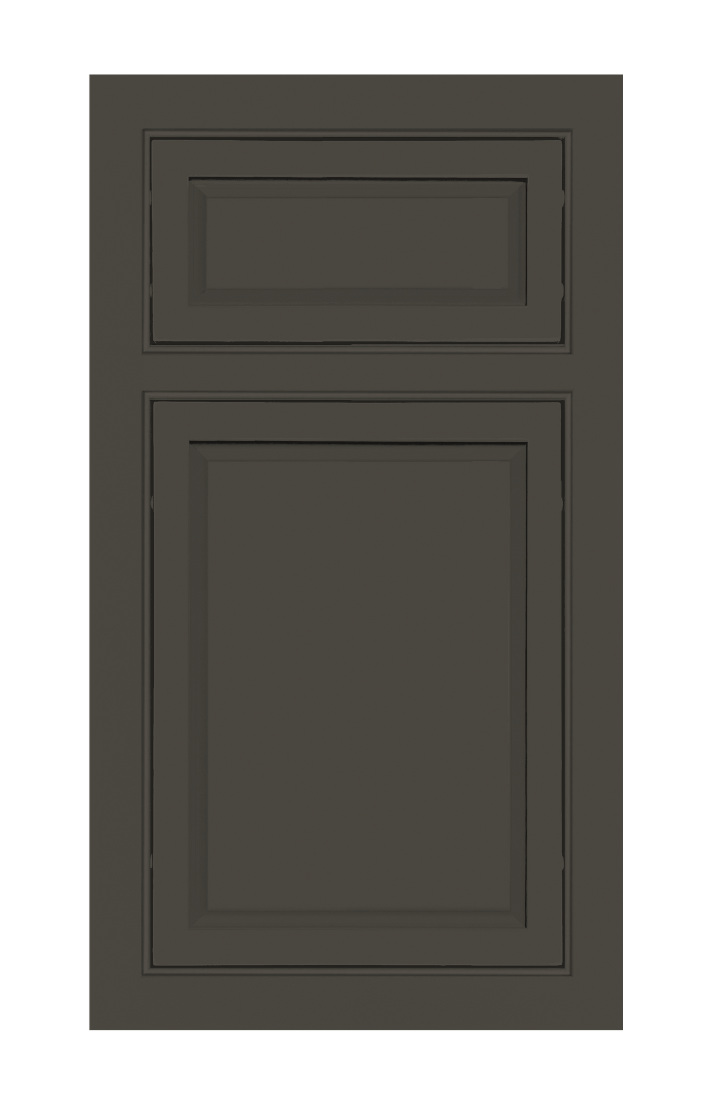 Beaded Frame Slim Raised door sample in Lava Ash by Europly