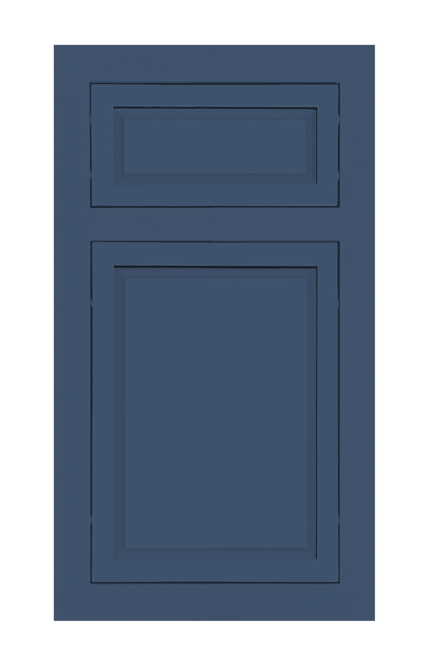 Traditional Frame Slim Raised door sample in Navy Blue by Europly
