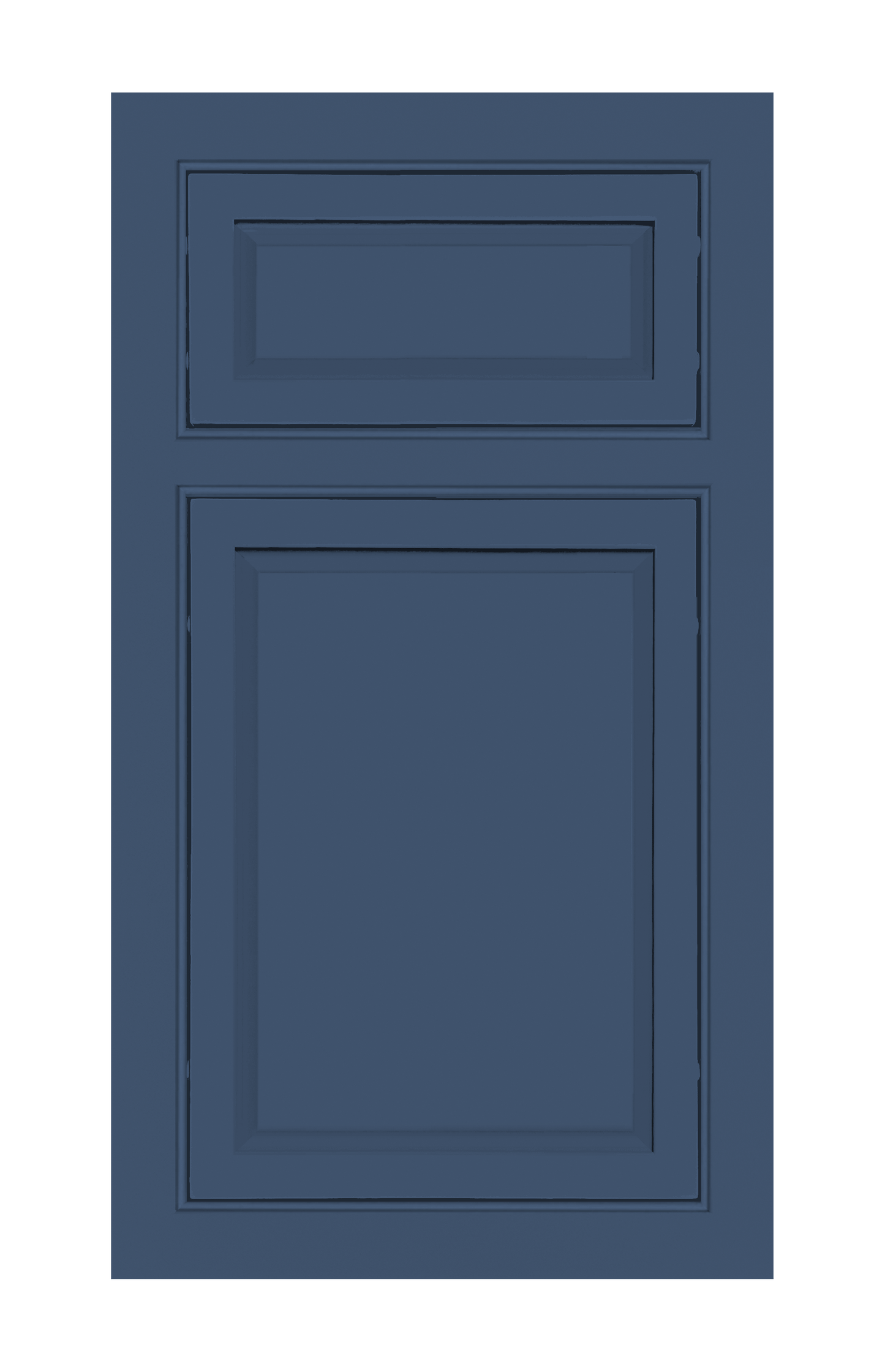 Beaded Frame Slim Raised door sample in Navy Blue by Europly