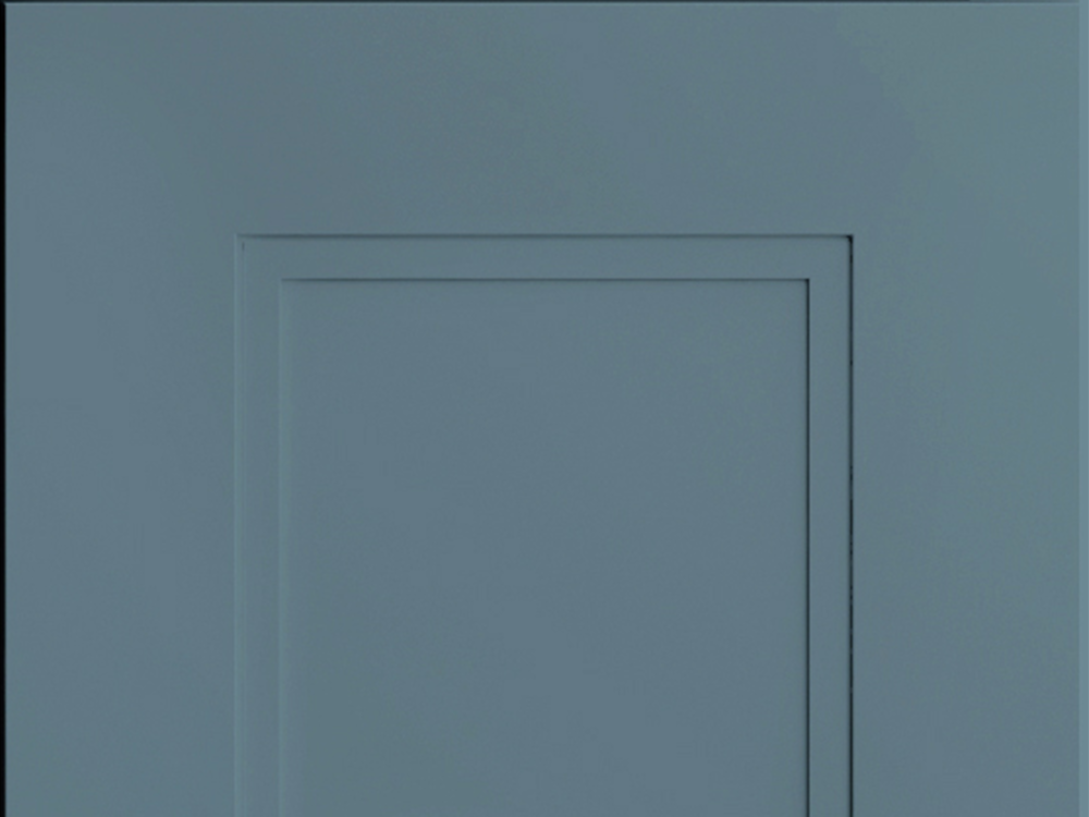 Fashion + door sample in Adirondack Blue by CNC Cabinetry