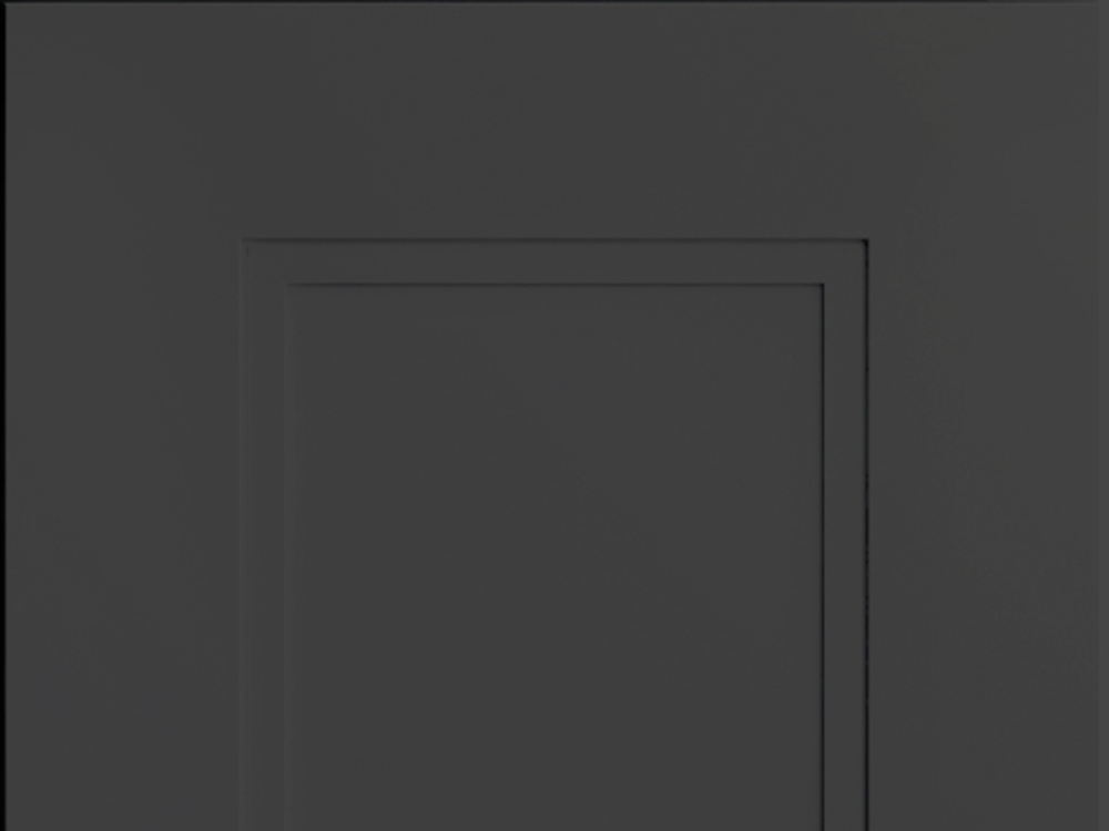 Fashion + door sample in Cracked Pepper by CNC Cabinetry