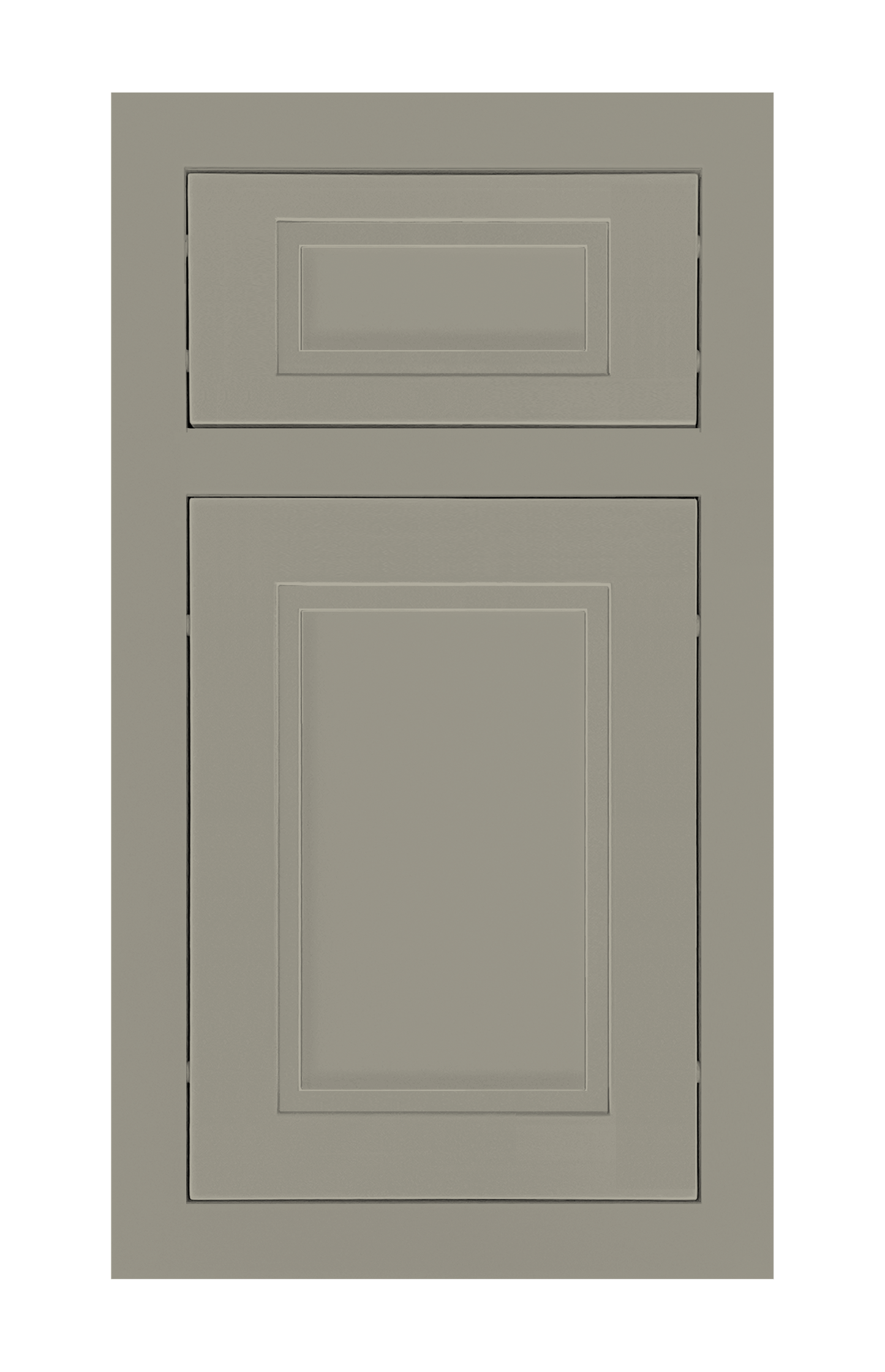 Traditional Frame Stepped Shaker door sample in Vanilla by Europly