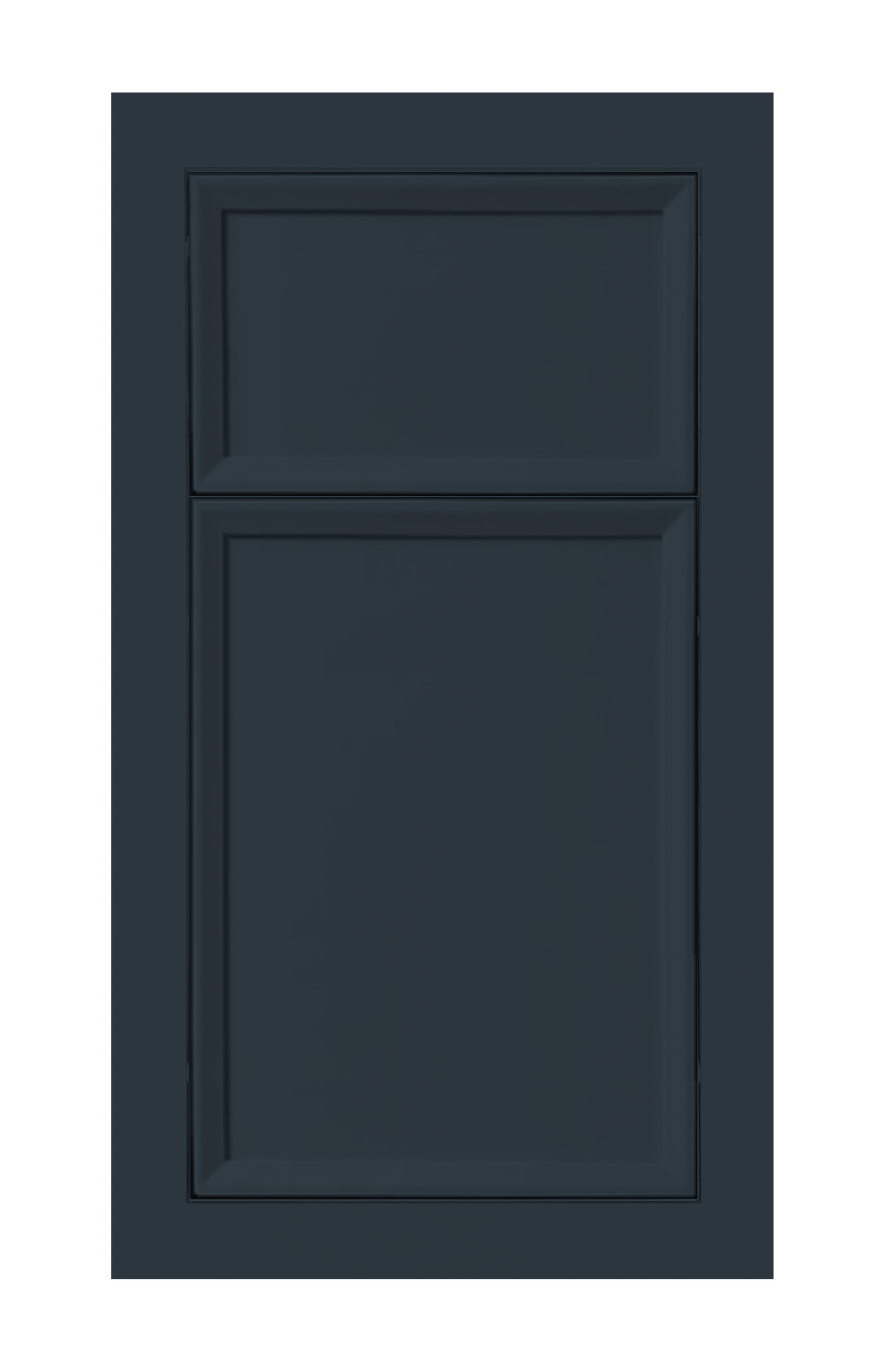 Modern Frame Beveled Edge door sample in Indigo by Europly