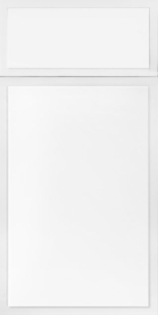 Highland door sample in White by CNC Cabinetry