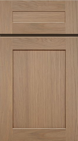 Shaker door sample in Oak by Parriot Wood