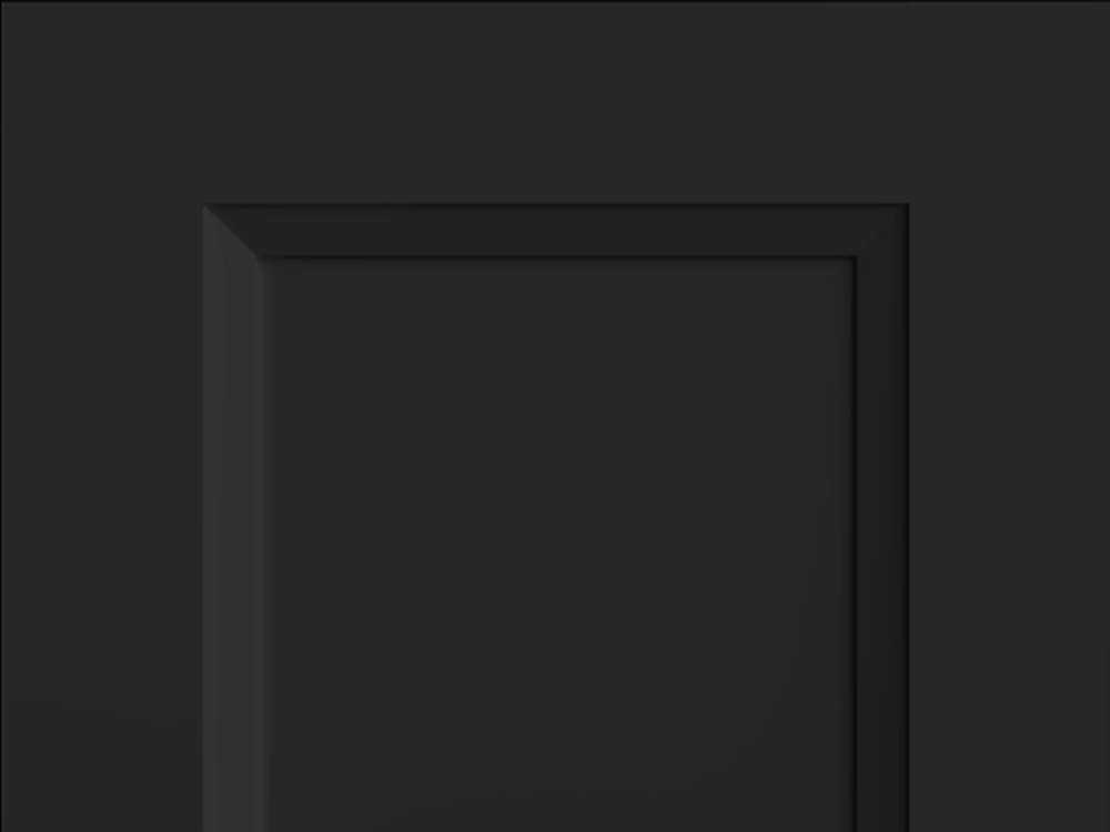 Sydney + door sample in Black by CNC Cabinetry
