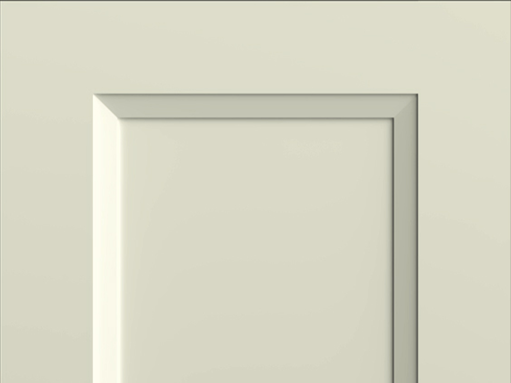 Sydney + door sample in Sleek White by CNC Cabinetry