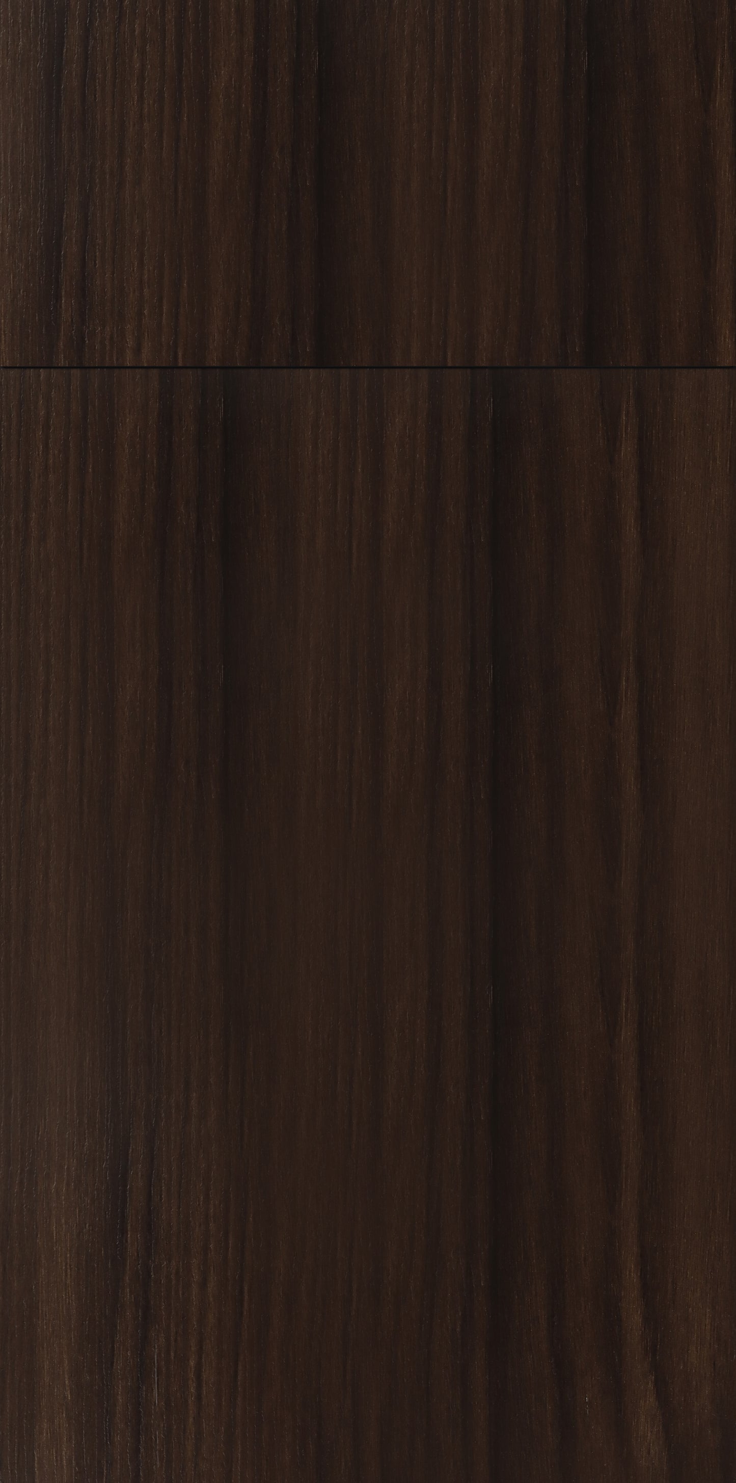 Broadway door sample in Walnut by CNC Cabinetry