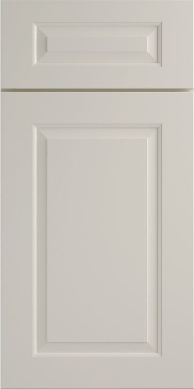 Yarmouth Raised door sample in Ivory by JSI Cabinetry