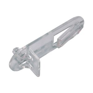Shelf Support Locking Clip 3/4" (5mm peg) Clear