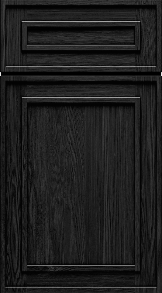 Elegant door sample in Black by Parriot Wood