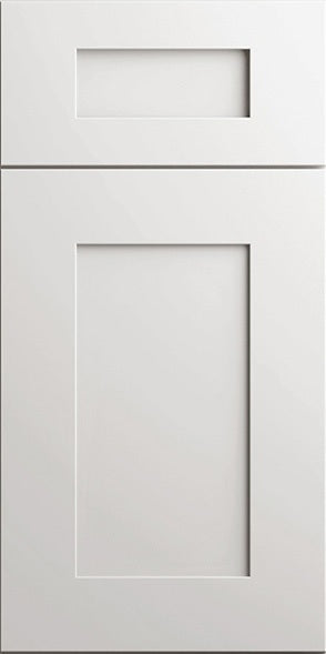 Elegant door sample in White by CNC Cabinetry
