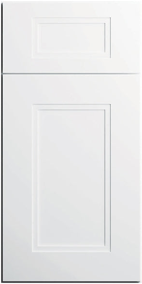 Fashion door sample in White by CNC Cabinetry