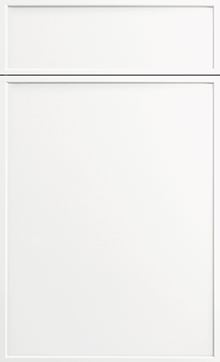 Hampton Square door sample in Bright White by St Martin